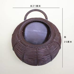 壁挂花篮彷编制篮绿萝常青藤吊篮花盆创意墙面装饰花架挂花器