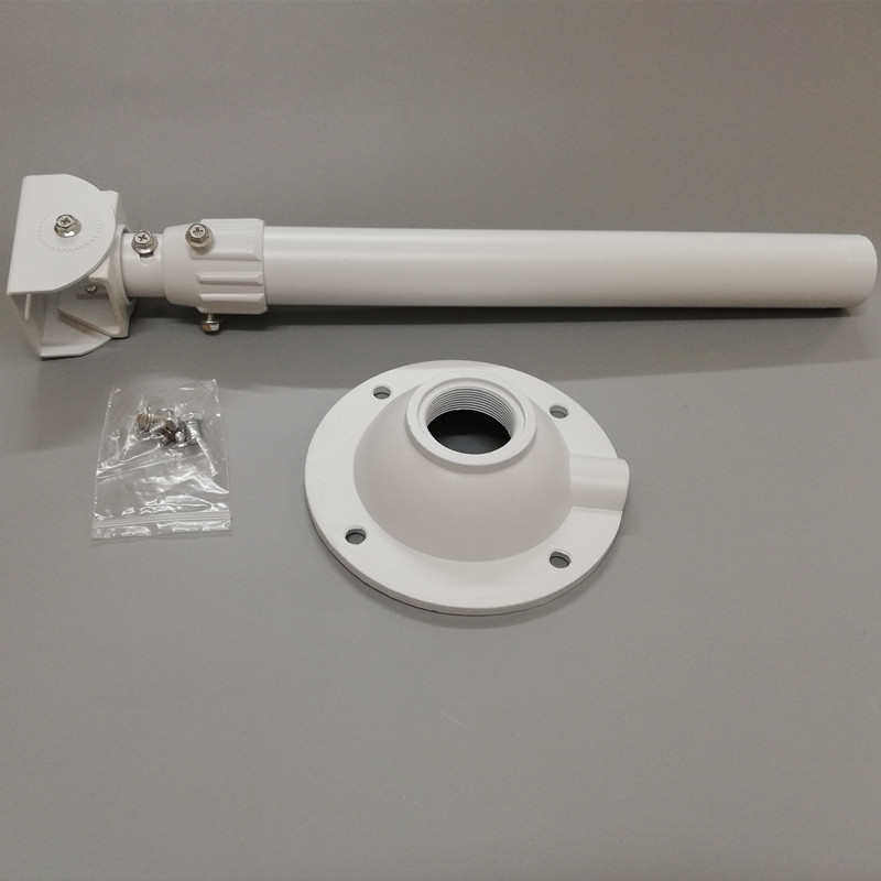 万向吊装管径45壁长装加鸭嘴立全伸缩铝合金立支架监控杆装粗厚