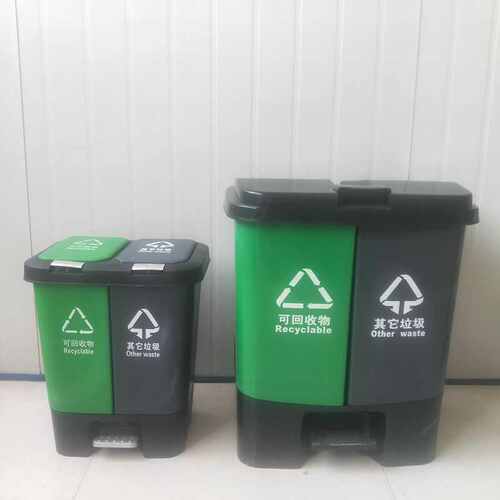 干湿/脚踏式家用垃圾桶40l供/塑料环卫15l垃圾桶户外20l厂分类60l