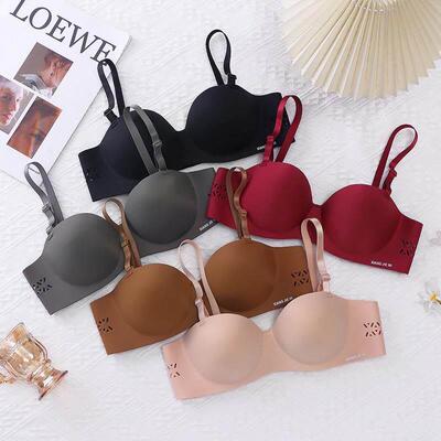 One Piece Seamless and Steel Ring Free Comfortable Bra, Smal