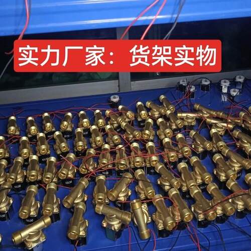 厂家常闭电磁阀12V 24v 220V 进水阀4分管 6分管阀门