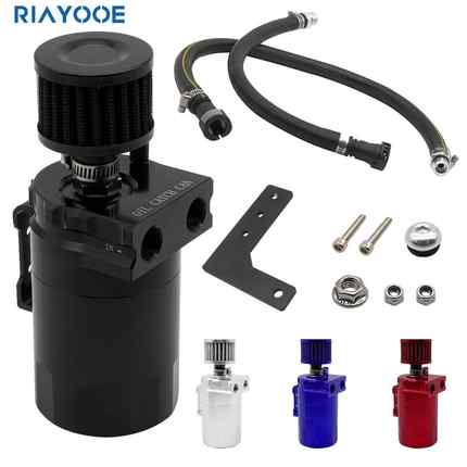 改装铝合金油箱汽车透气机油壶气油分离器350ML雪佛兰GMC1500