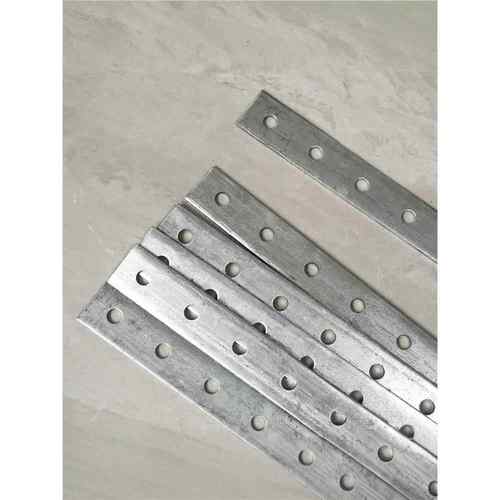 圆孔扁铁带孔镀锌冲孔铁片铁条接地40扁铁20扁铁25扁铁孔位定制30