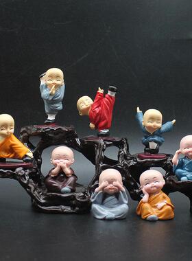 禅意小007和尚工家居装饰艺摆饰客厅玄关电视酒柜办桌面礼物品公