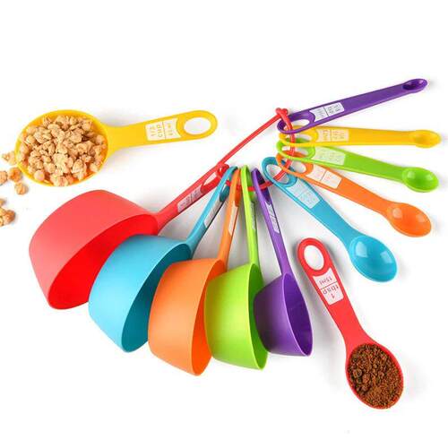 12pcs Baking Tools Kitchen Measuring Spoon Set Plastic Measu