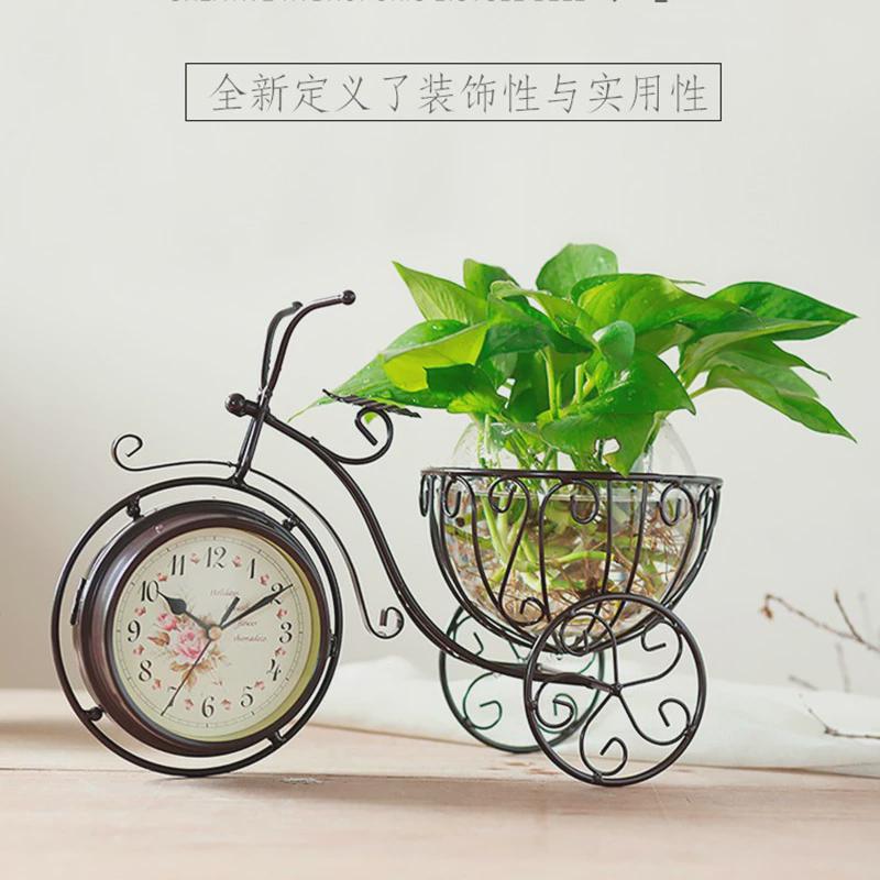 双面挂钟客厅欧式钟表铁艺静音吊钟美式时钟现代简约创意两面新款