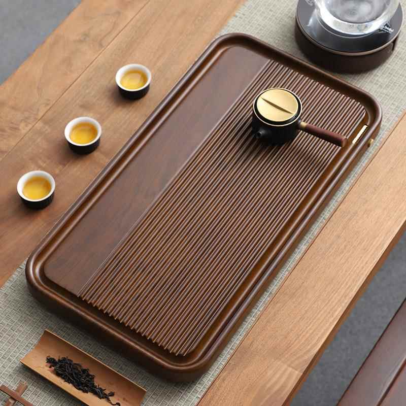 新款实木茶盘高端整块原木家用排水式办公室电木款简约小干泡茶台