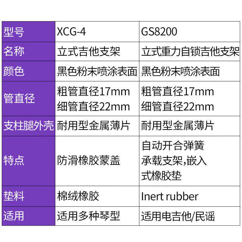 On Stage XCG4 GS8200电贝司民谣电吉他架子立式支架吊架落地琴架