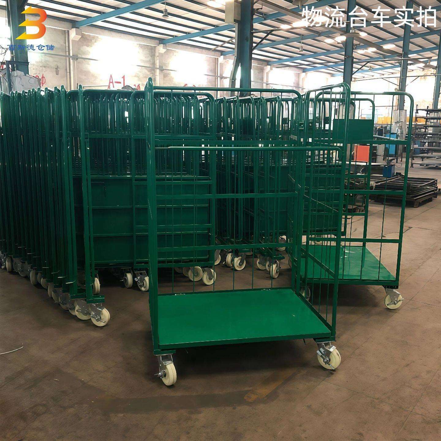 折叠推式物流台车仓库物料移周转车快递分拣850*650*仓储手笼动车