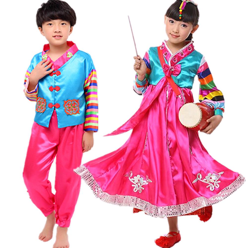 六一儿童韩服演出服朝鲜民族表演服装幼儿男童女童大长今舞蹈摄影