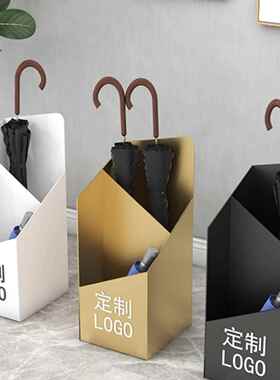 用雨纳伞架简21522约商用家意门口收雨伞桶个性创铁艺金属放伞置