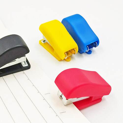 Minimalist Mini Stapler, Candy-Colored Stapler Set for Bindi