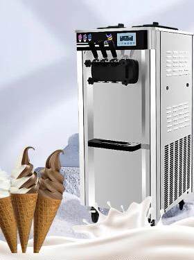 Icecream全自动冰淇淋机小型立式甜筒雪糕冰激淋奶浆机冰激凌