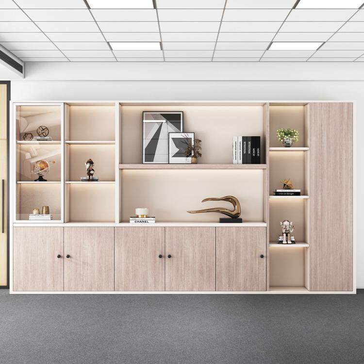 文IIW件地柜公室简约档柜储物柜资料柜收纳柜办置物落办案公木质