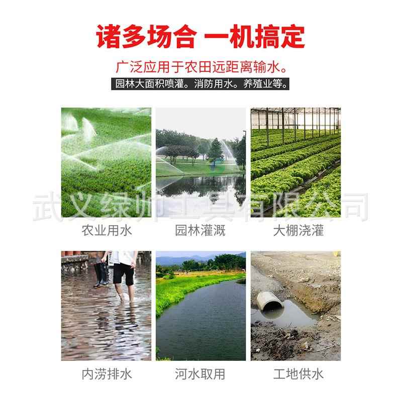 寸型汽冲油机水一小泵园林浇菜灌溉自吸泵农用RNT汽油机水泵二程