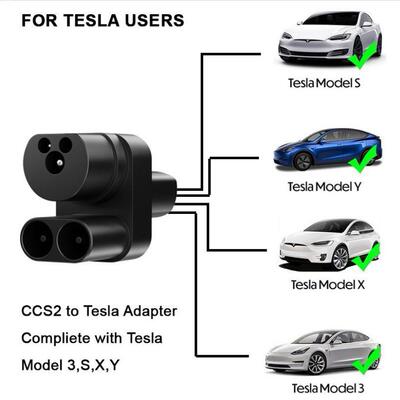 新能源电动汽车充电转换 直流快充转换器TSL CCS2 to J1772转接头