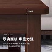 能几家现代简约小DZ G39户型多功实茶木腿茶桌出租屋吃饭用矮桌泡