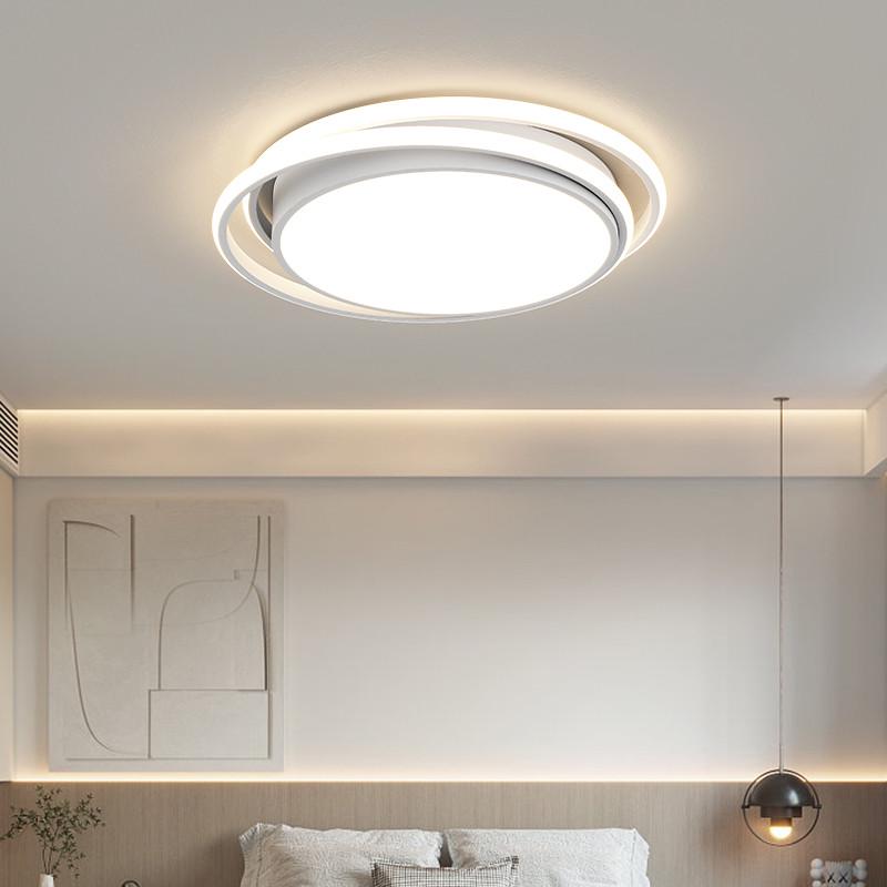 新品设计师推大气家用客厅吸顶灯ZY675白现代简约卧室灯全屋套餐