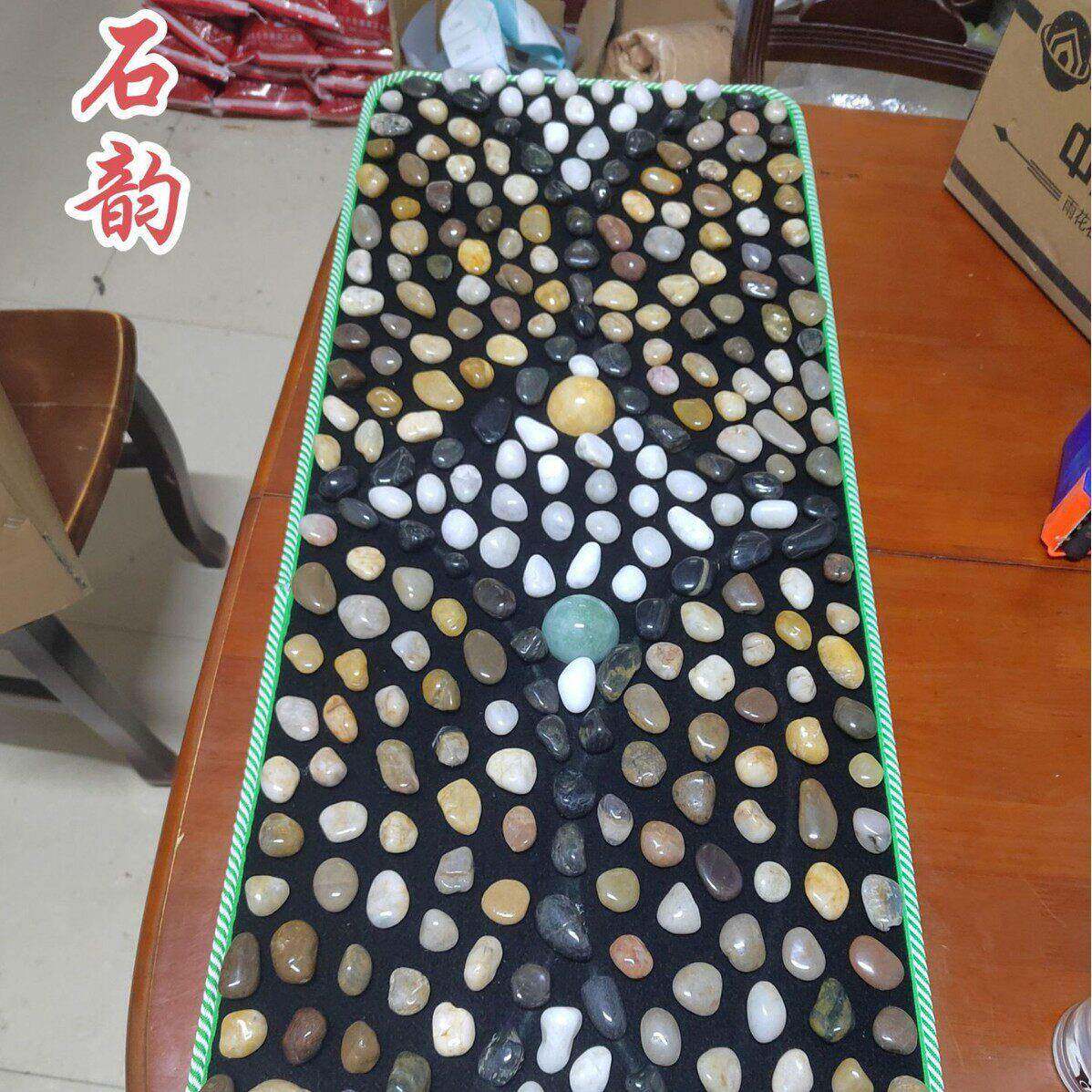 一体雨花石足底按摩垫石子路垫子石头路鹅卵石路石头按摩步道