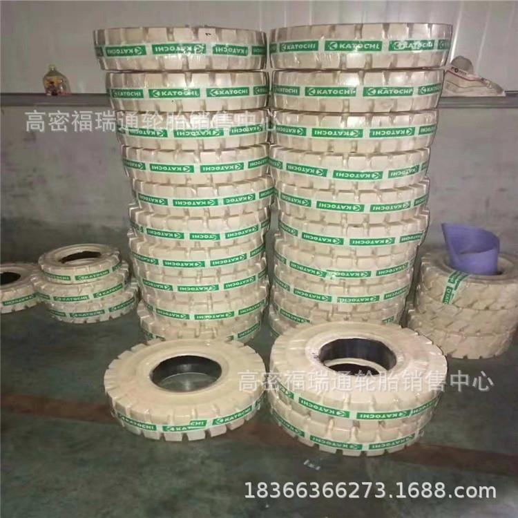 6.50-10叉车白色环保无痕实心工业机械轮胎650-10耐磨胎可配钢圈