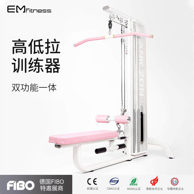 高位下拉训练器背部伸展机综合训练器材健身房商用坐式高低拉背