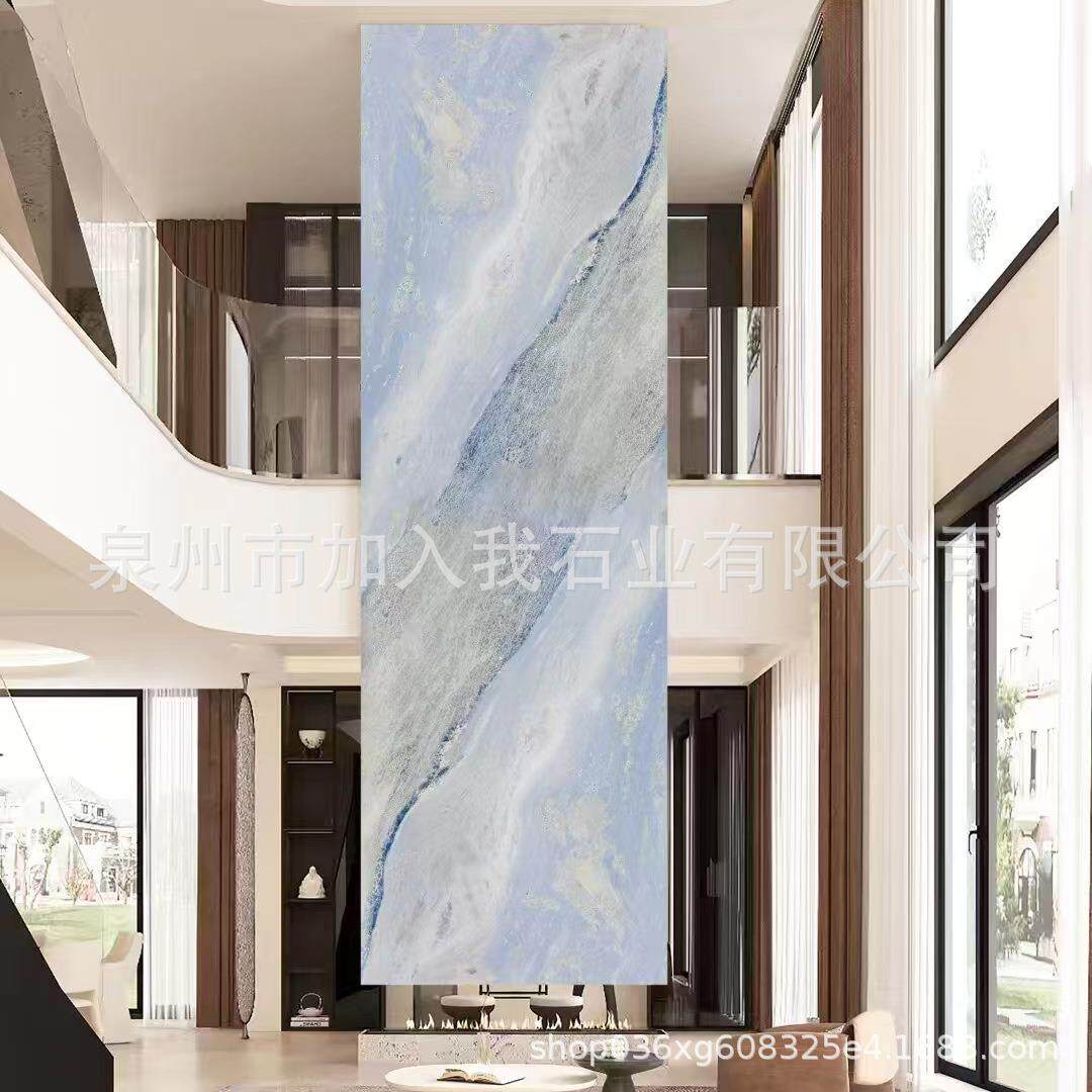 蓝天白云大理石透光板背景墙石材室内装修 天然奢石大板