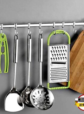 Stainless steel puh-free hook kitchen wall hanging rod w