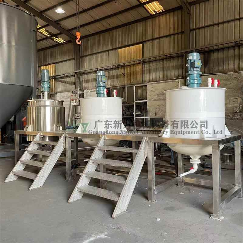 化工液体发酵反应罐不锈钢双层加热搅拌机助剂加热拌料桶带保温