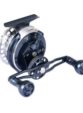 钓力德流星海筏轮防海水腐蚀全金属筏轮RC83结构筏钓轮70钓鱼轮