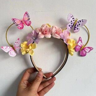 76HE Flower Headbands For Toddlers And Children Soft