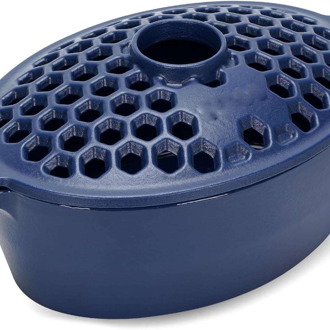 木炉蒸汽机 - 铸铁壁炉加湿器 |室内取暖用盆 |碗壁炉灶罩 装饰品