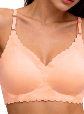 Zeriluna Soft Support Deep V Wireless Bra, designed to be sk