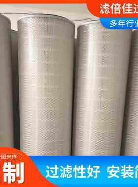 除尘滤筒快IDR拆式6工业尘滤芯25筒乘60六耳卡盘除尘滤粉尘除滤芯