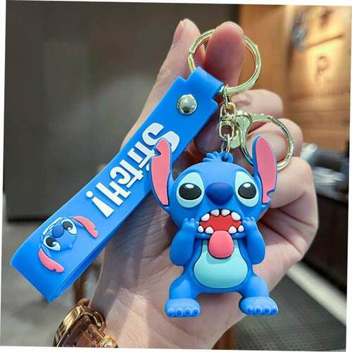 Cartoon Anime Keychain Mouse Lilo & Stitch Keyring Ke