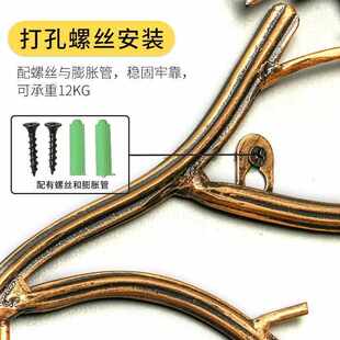 墙上墙壁入户关挂钩钩玄创意进门架挂衣壁挂衣帽钩免衣服挂衣打孔