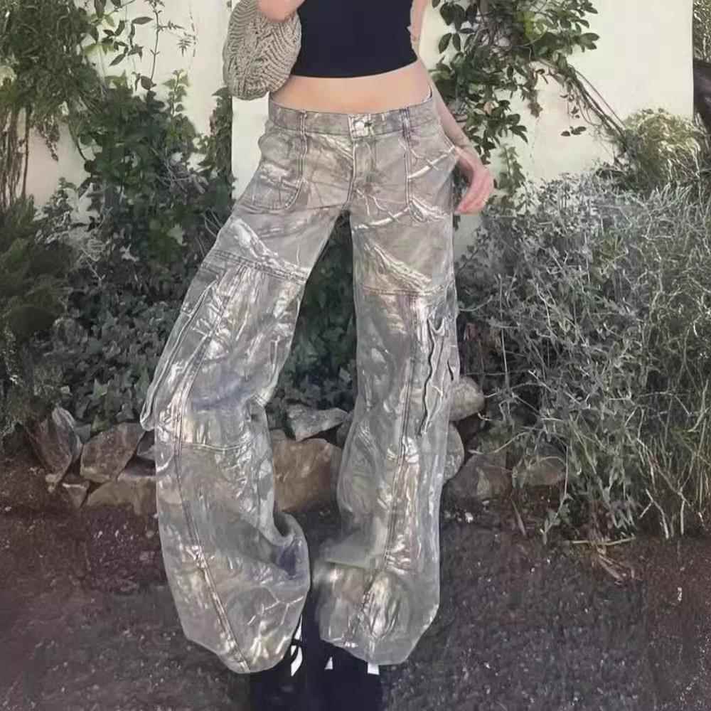 pants s aesthetic grunge streetwear tie-dye pants camo leg