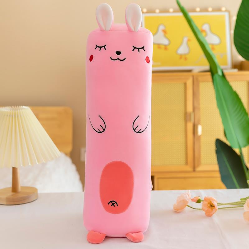 正品老虎枕长具条毛绒玩睡觉床上公仔超软圆柱夹腿枕头布男娃娃抱