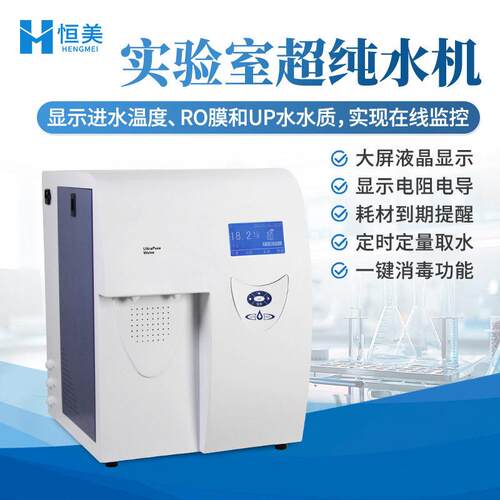 超纯水机实验室小型大容量纯水机双泵反渗透RO去离子净水设备