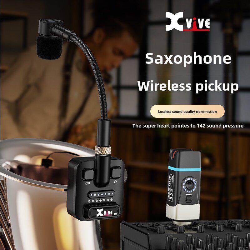 Xvive U7萨克斯管无线麦克风拾音器吉他专业电容麦克风便携式麦克