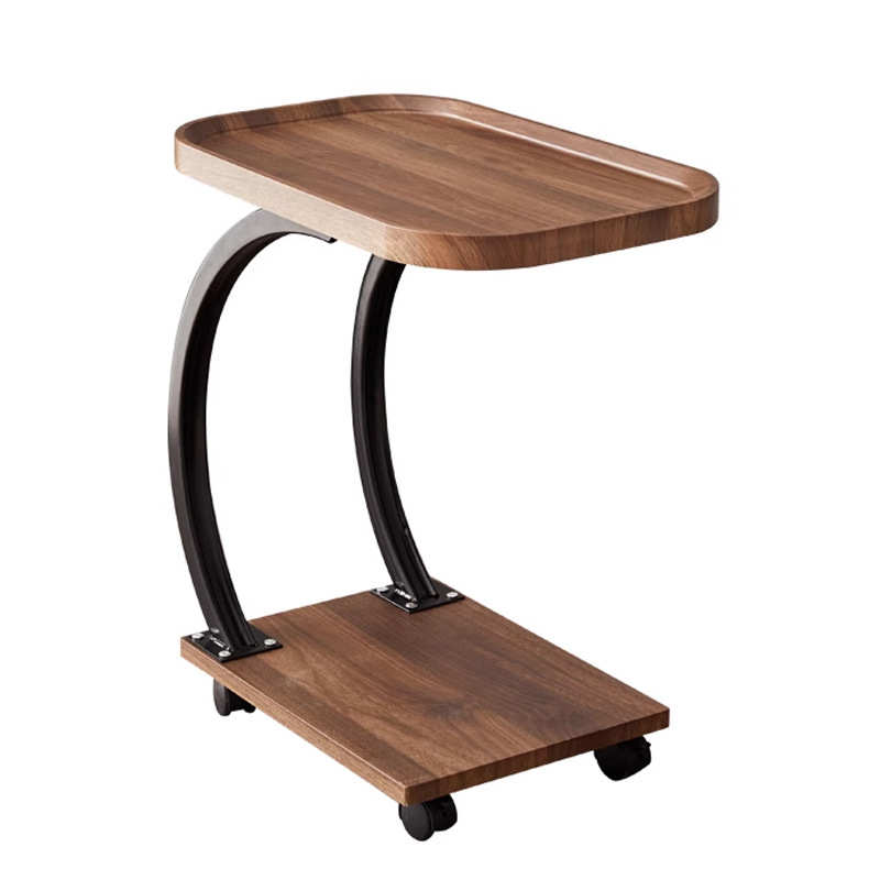 沙发边几边柜摆件圆桌带轮客厅简约现代创意轻奢角几可移动小茶几