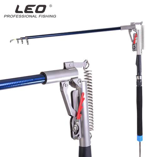 28001 【新款弹簧自动海竿】双调节灵敏度鱼竿弹簧杆渔具跨境