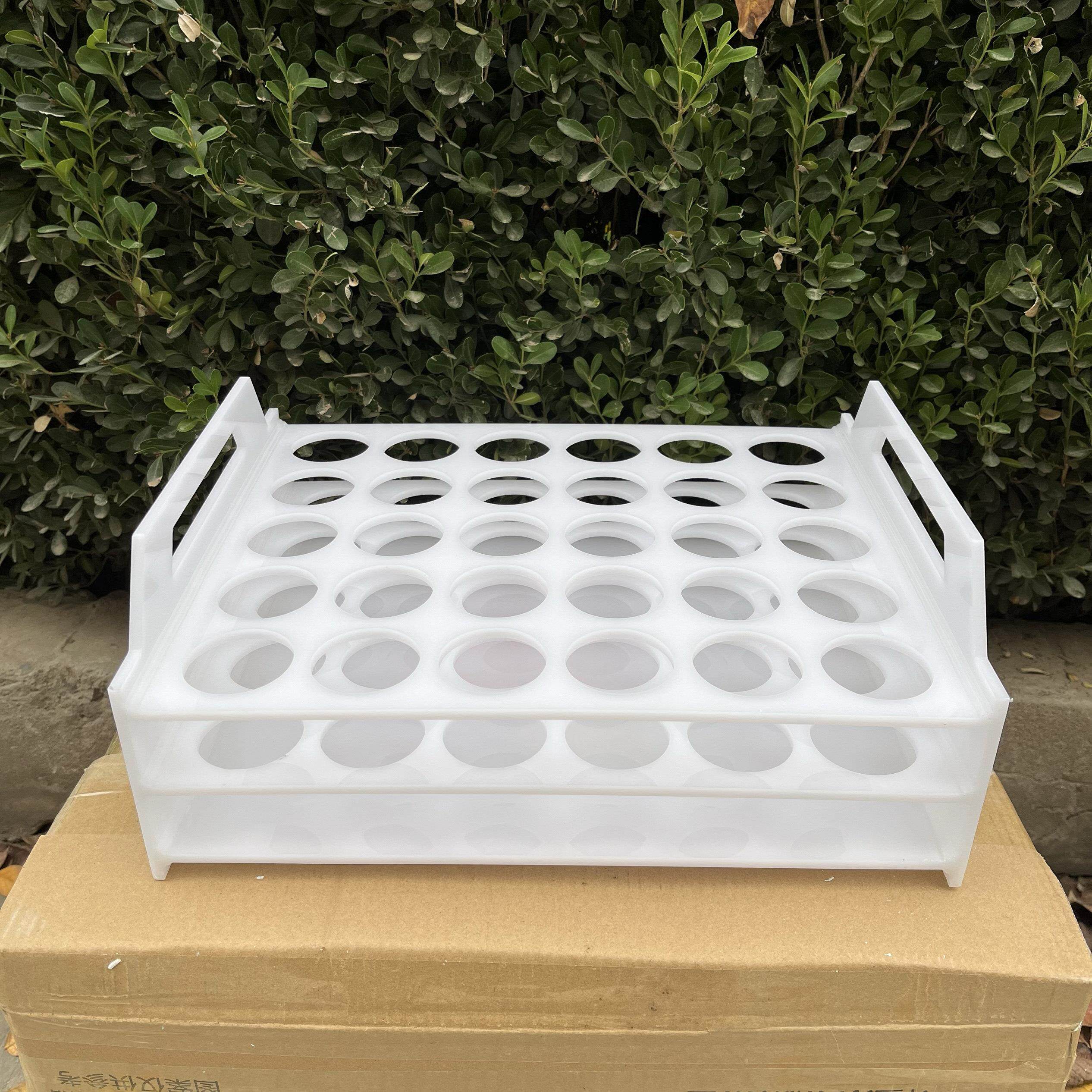 PP聚丙烯耐酸 耐高温 碱消解管架子24孔16孔30孔 试管架 可定做