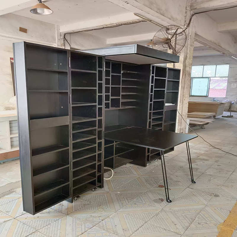 多功能收纳展示柜可移动折叠柜大容量储物柜带轮置物架多层格子柜