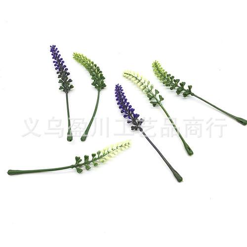 10.5cm多色麦穗草塑料仿真植物壁挂植物墙长麦穗草水草配件