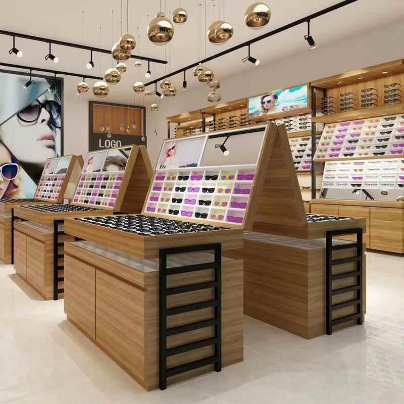 烤漆眼镜柜台眼镜店柜子实木展柜展示架眼镜展柜柜子等其他烤漆柜