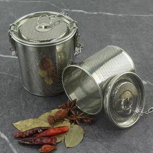 04不锈钢卤料篮卤汁笼煲汤卤水罐香料过滤炖汤隔渣调料包滤网篮