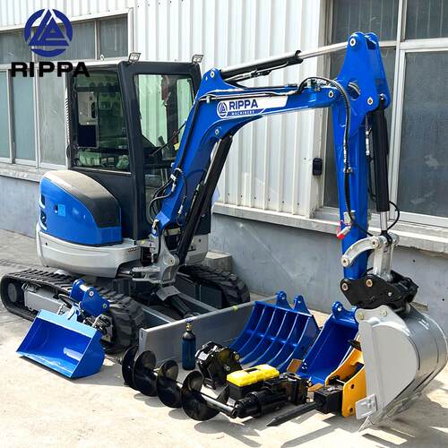 RIPPA小型挖掘机农用果园多功能微型家用挖土机工程履带式小挖机
