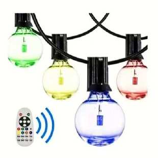 LED灯串G40彩色灯串网红串灯圣诞灯串摆摊氛围灯装 饰灯串小灯串