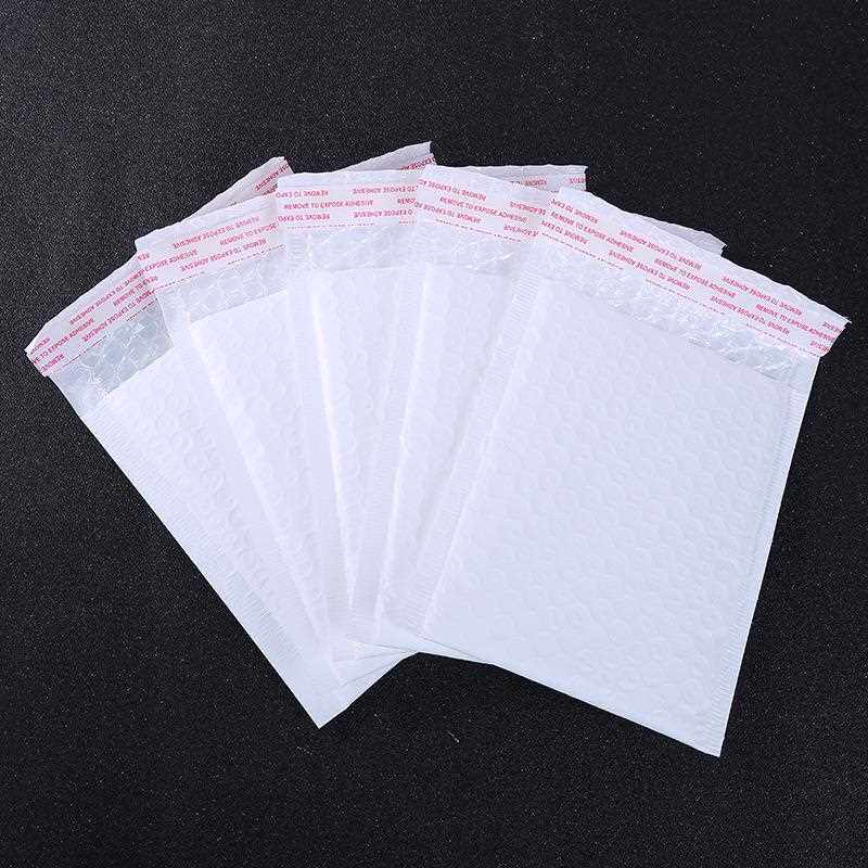 新款直销白色复合珠光膜气泡袋加厚气泡信封气泡袋自封泡沫袋服装