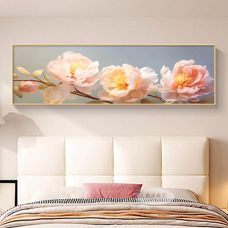花开 富贵卧室床头装饰画 画客厅沙发背景墙挂画 画现代简约花卉